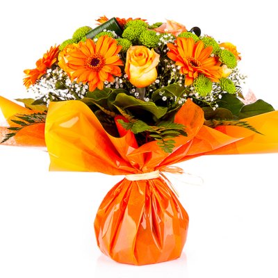 Oranžová zmes vo vodnom obale